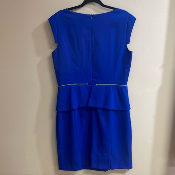 ANTONIO MELANI Royal Blue Peplum Dress Size 14 - Picture 3 of 5